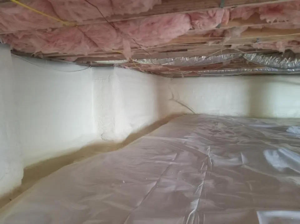 Crawl space encapsulation with closed-cell spray foam for Flat Roof Repair in Indian Wells